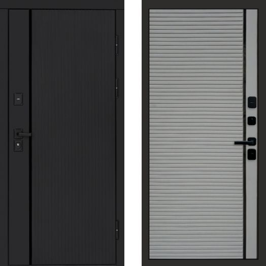 Входная дверь Termo-door Урбан Black - Porte Грей софт
