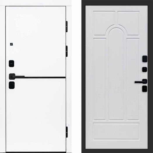 Входная дверь Termo-door Тренд WHITE - Арка Белое дерево