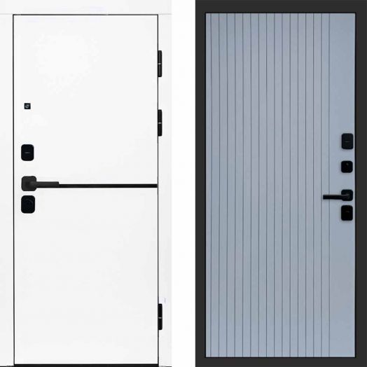 Входная дверь Termo-door Тренд WHITE - FLAT Грей софт