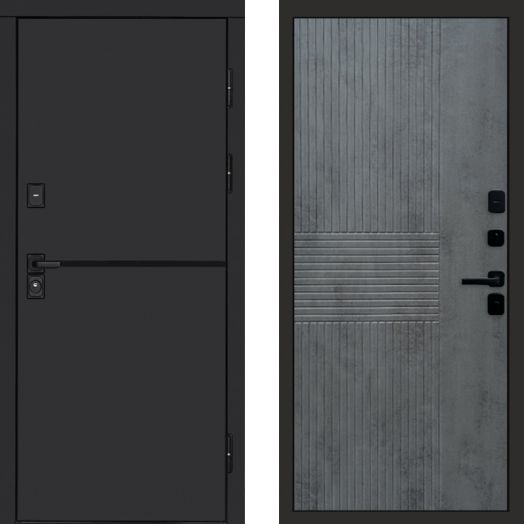 Входная дверь Termo-door Тренд Black - Мастино Бетон темный
