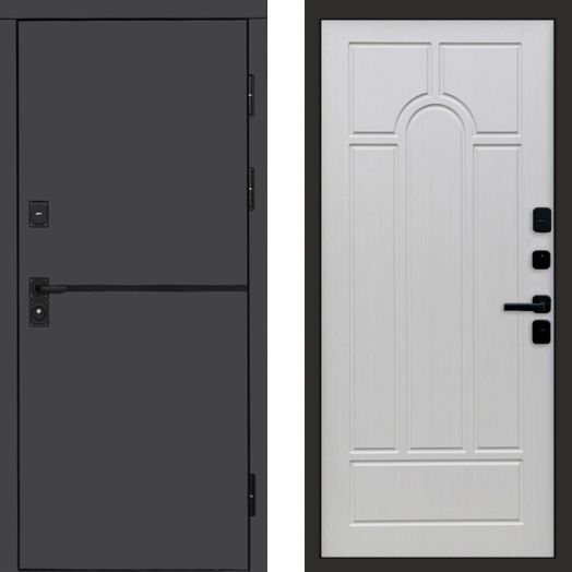 Входная дверь Termo-door Тренд Графит - Арка Лиственница