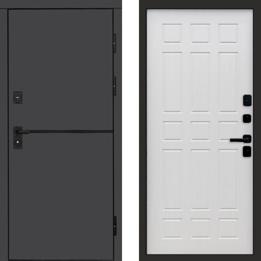 Входная дверь Termo-door Тренд Графит - Спарта Лиственница