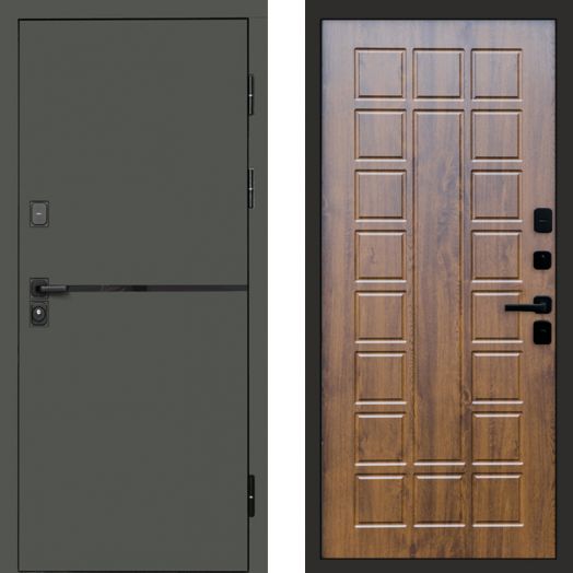 Входная дверь Termo-door Тренд Грин - Престиж Дуб