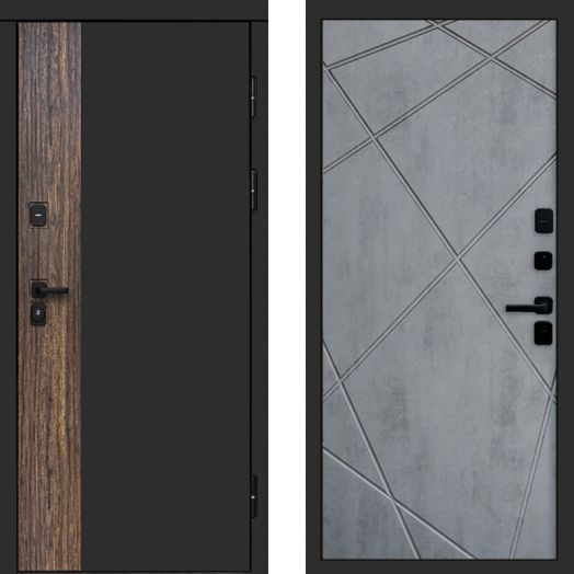 Входная дверь Termo-door ТОР - Лучи Бетон темный