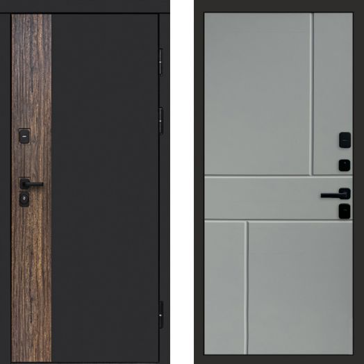 Входная дверь Termo-door ТОР - Горизонт Грей софт