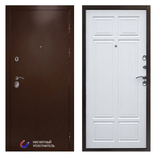 Входная дверь Termo-door Техно Медь - Лиственница премиум