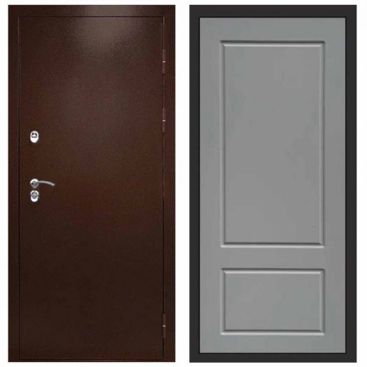 Входная дверь Termo-door Техно Медь - Марсель Грей софт