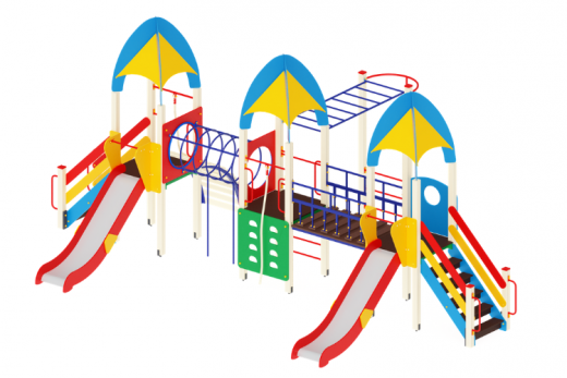 Детский игровой комплекс Космопорт Горка 1200 8400х5770х3680