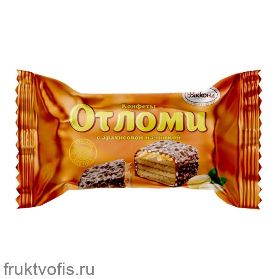 Конфеты «Отломи» карамель/арахис/рис шок-ваф.1кг КФ «Акконд»