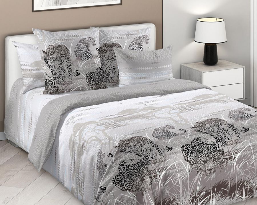 Перкаль 2-х спальный с евро [в ассортименте] Постельное белье Танзания постельное белье