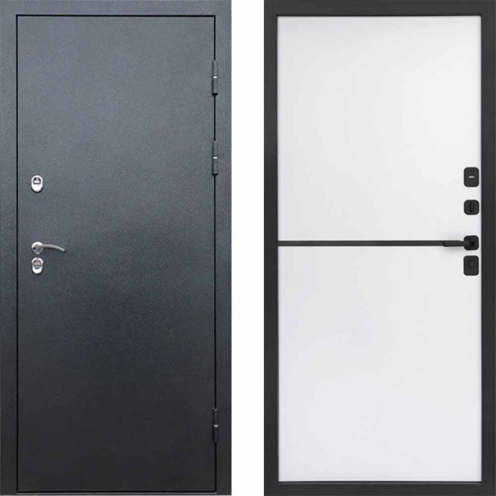 Входная дверь Termo-door Техно Графит - Нео White