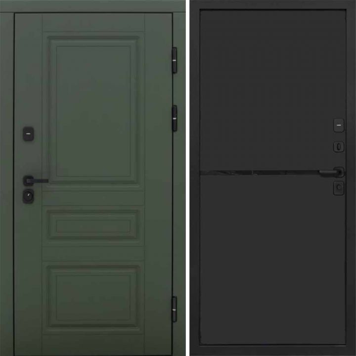 Входная дверь Termo-door Орегон Грин - Нео Black