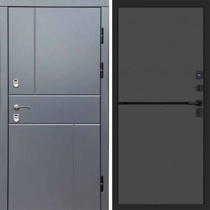 Входная дверь Termo-door Вертикаль Грей - Нео Графит