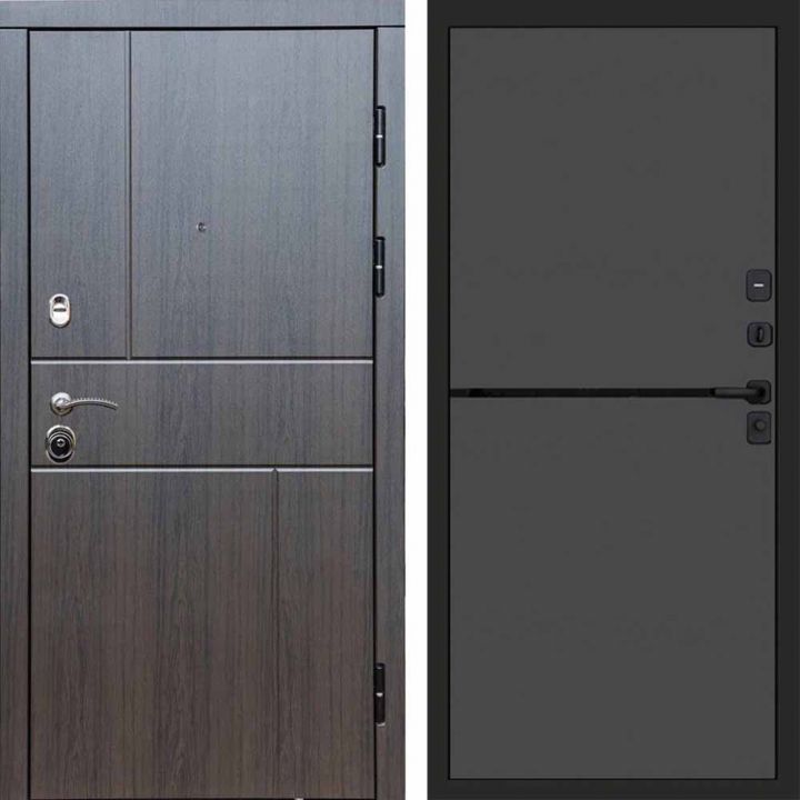 Входная дверь Termo-door Вертикаль Венге - Нео Графит