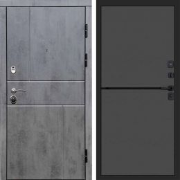 Входная дверь Termo-door Вертикаль Бетон - Нео Графит