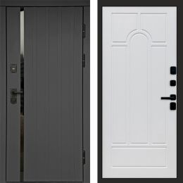 Входная дверь Termo-door Роял Графит - Арка Белое дерево
