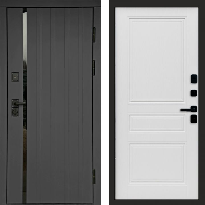 Входная дверь Termo-door Роял Графит - Классика Лиственница