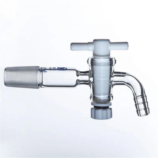 Доп.деталь: Отвод под вакуум для реакторов, 24/29 изогнутый, со стекл.краном