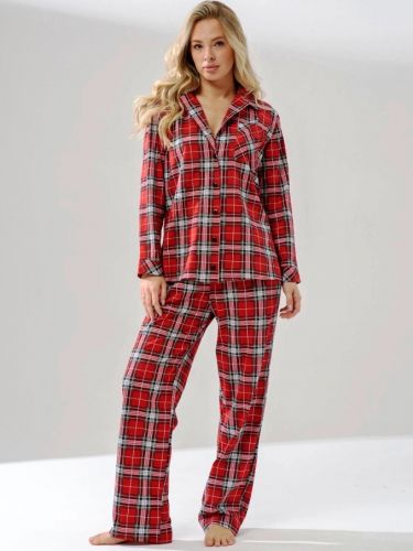Пижама женская "Комфорт" (классическая) (красный)