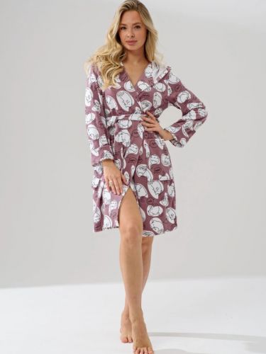 Халат женский "Игрушки" (капучино)