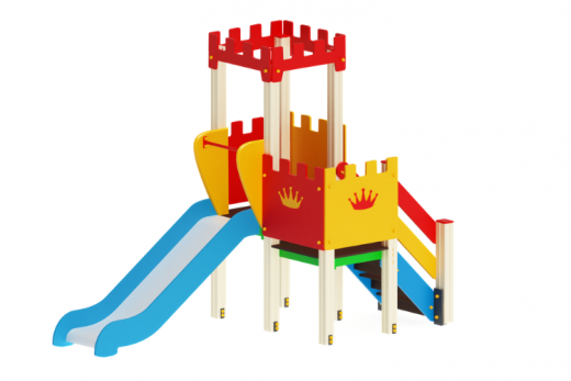 Детский игровой комплекс Королевство Горка 900 1520х3120х2730