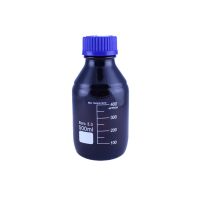 Банка для реактивов Labdevices GL45, 500 мл, стекло Boro 3.3, темное стекло, с винтовой крышкой, градуированная