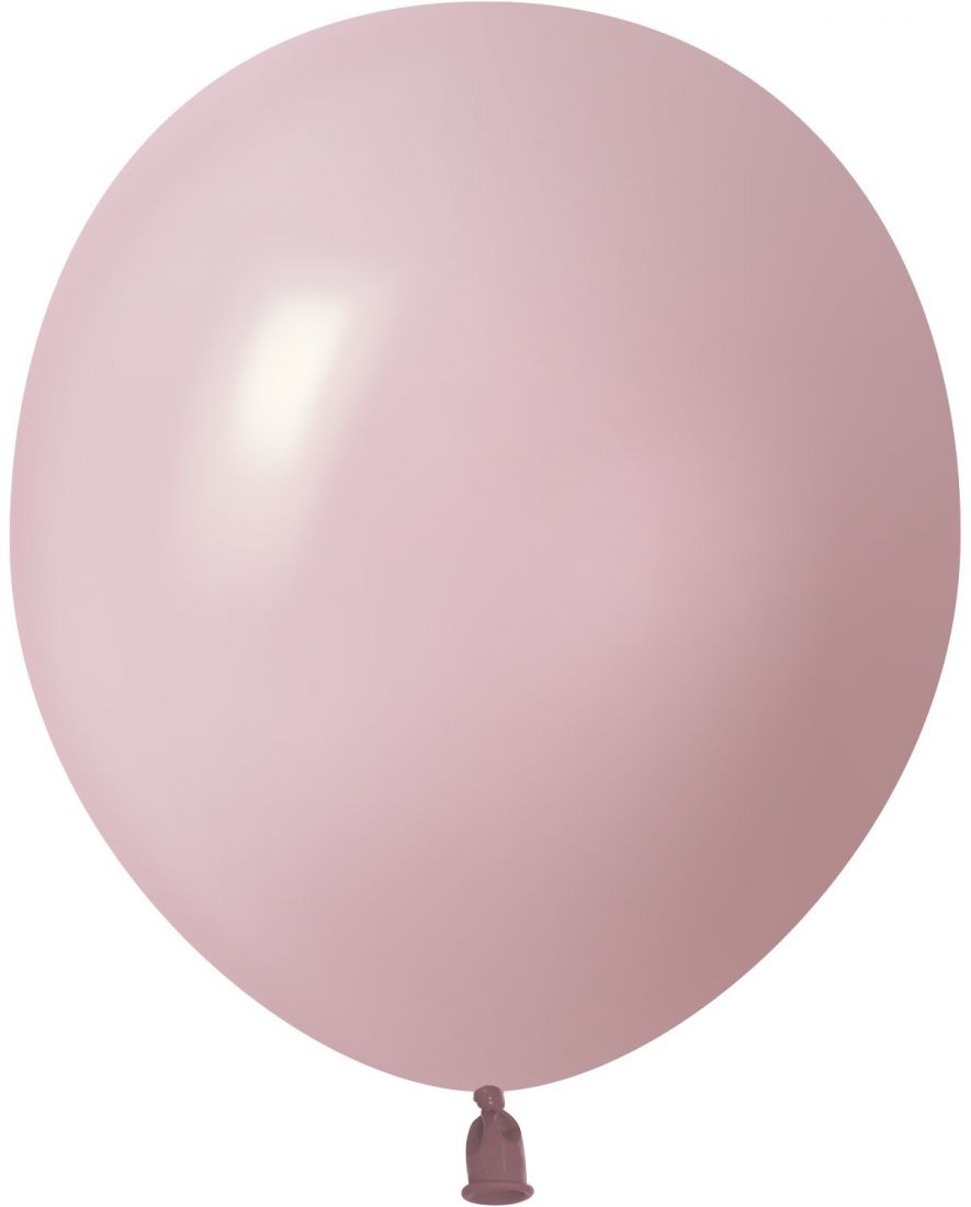 Пыльный розовый шар латексный с гелием