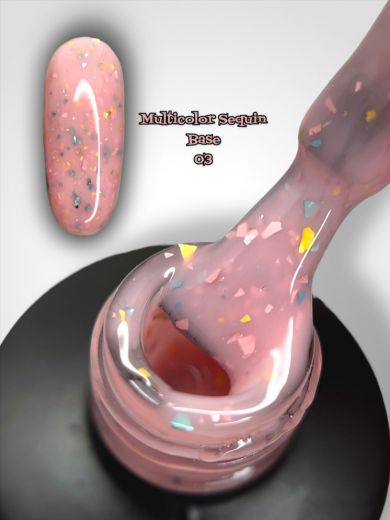 MSB03 база камуфлирующая "MULTYCOLOR SEQUIN" 