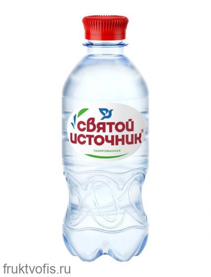 Вода питьевая «Святой Источник» газированная (пэт) 0,33л