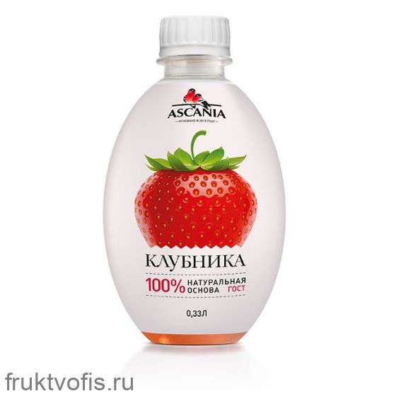 Лимонад «Аскания» Клубника (пэт) 0,33л