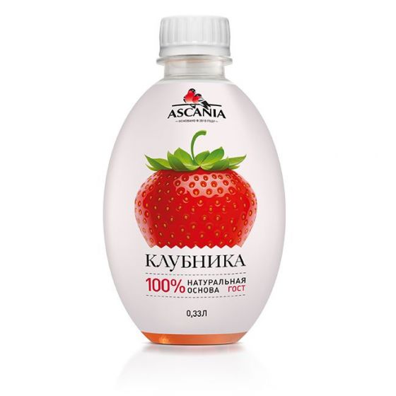 Лимонад «Аскания» Клубника (пэт) 0,33л