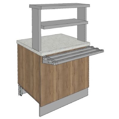 Стол нейтральный с надстройкой "Алтай"