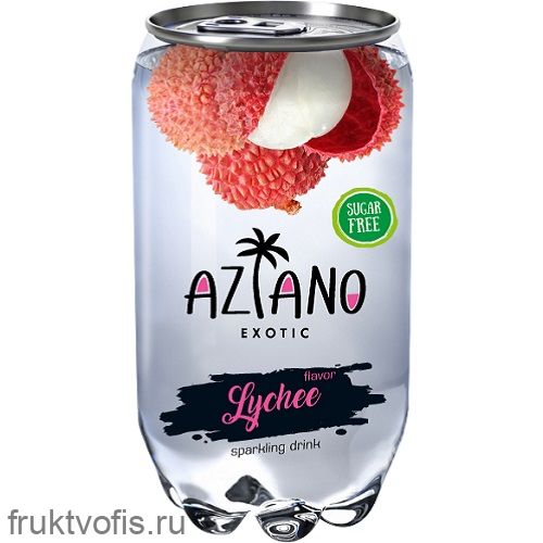 Напиток газированный «Азиано» вкус Личи (пэт) 350мл