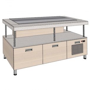 Стол с плоской охлаждающей поверхностью