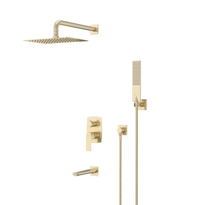 Душевая система Lemark Ursus встраиваемая (LM7222BG) золото