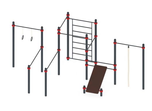 Воркаут комплекс 23 (89) 6120х3390х2600
