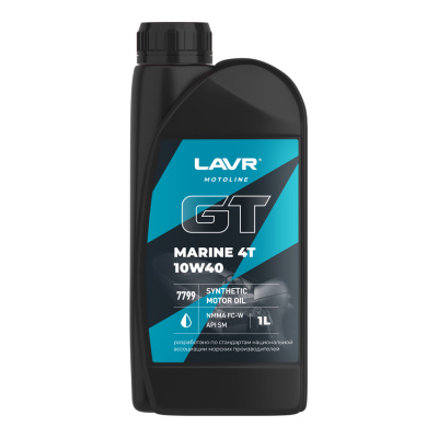 Lavr GT Marine 4Т 10W-40 SM Motoline, 1л