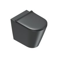 Унитаз напольный Catalano ZERO 55x35 см безободковый универс.слив смыв Tornado покрытие Cataglaze+ без крепежа схема 3