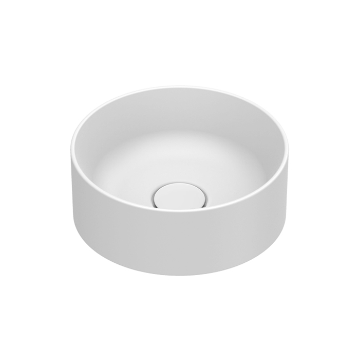 Изображение Круглая раковина Catalano Zero 122320021 32 см накладная без отверстий цвет белый матовый