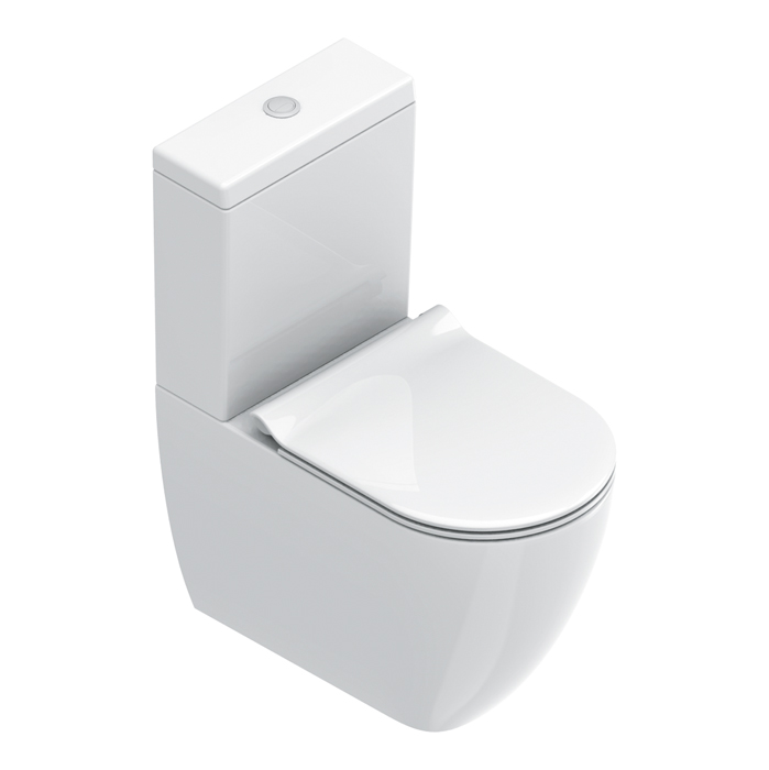 Изображение Унитаз моноблок Catalano Sfera 515630001 63х36см. безободковый покрытие Cataglaze цвет: белый глянцевый