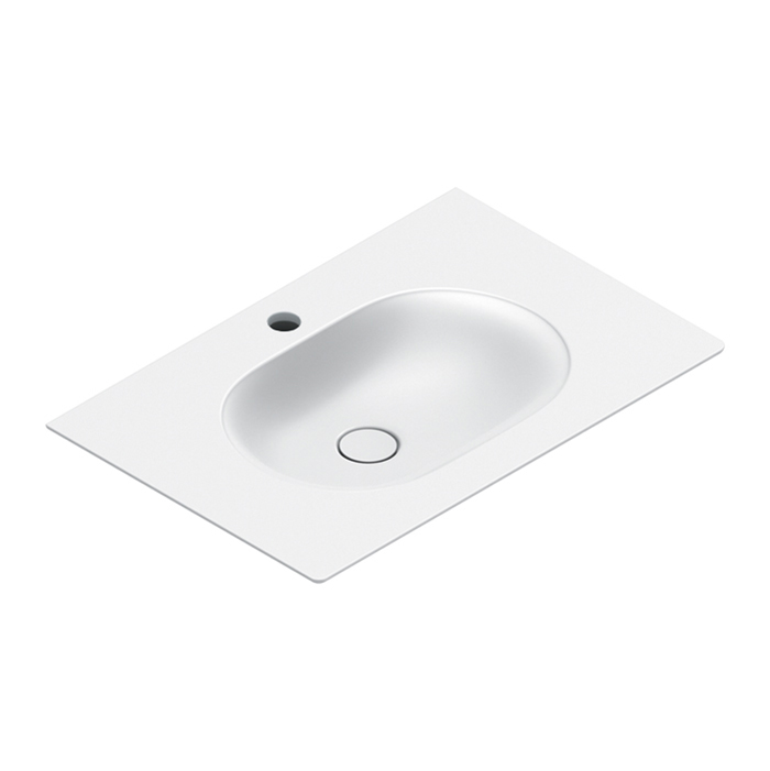 Изображение Раковина Catalano Sfera 520761021 75x50 см с 1 отверстием цвет белый матовый