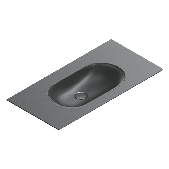 Раковина Catalano Sfera 521010022 100x50 см без отверстий цвет черный матовый цена от 113 465 ₽ Фото Раковина Catalano Sfera 521010022 100x50 см без отверстий цвет черный матовый