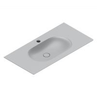 Раковина Catalano Sfera 521011023 100x50 см с 1 отверстием цвет Cemento Satinato схема 1