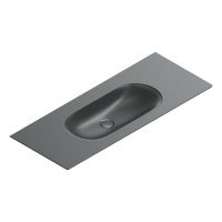 Раковина Catalano Sfera 521260022 125x50 см без отверстий цвет черный матовый схема 1