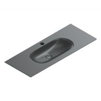 Раковина Catalano Sfera 521261022 125x50 см с 1 отверстием цвет черный матовый схема 1