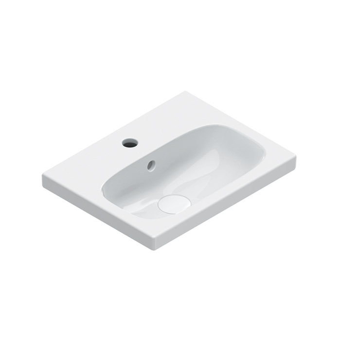 Раковина встраиваемая или подвесная Catalano Alvea 620450001 45x35 см покрытие Cataglaze+ цвет белый глянцевый ФОТО