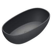 Отдельностоящая ванна Catalano Solid 7239020022 176х91 см с переливом цвет: черный матовый схема 1