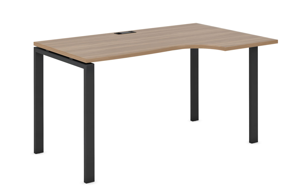 Стол криволинейный правый на П образном м/к 60х30 гл. 700/900