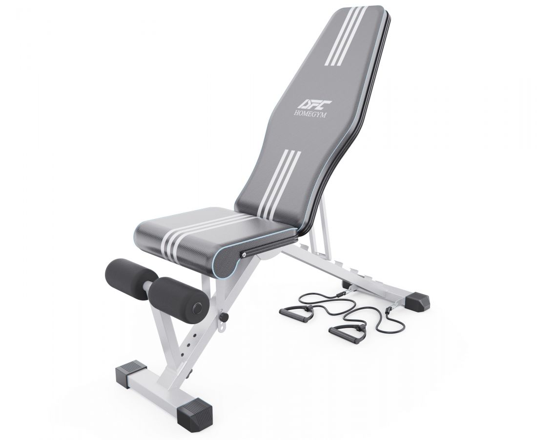 Скамья силовая универсальная с эспандерами