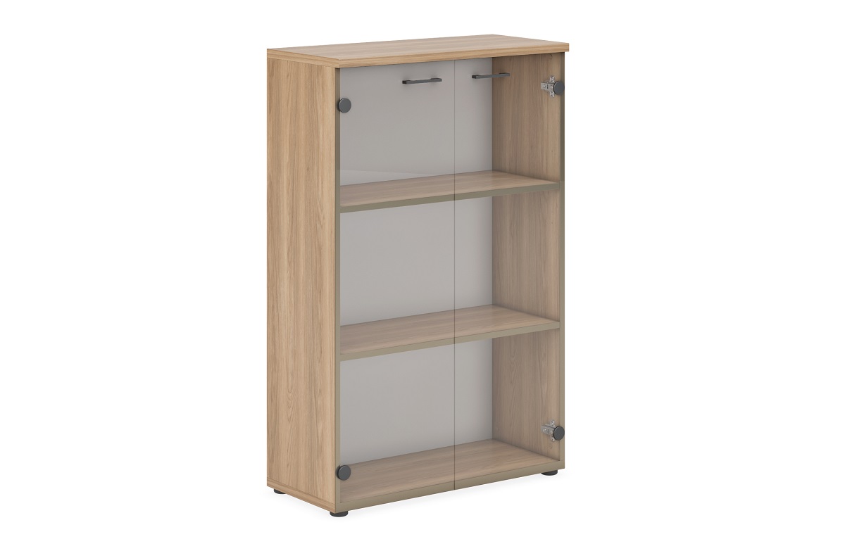 Шкаф средний со стеклянными фасадами